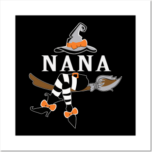 nana witch halloween Posters and Art